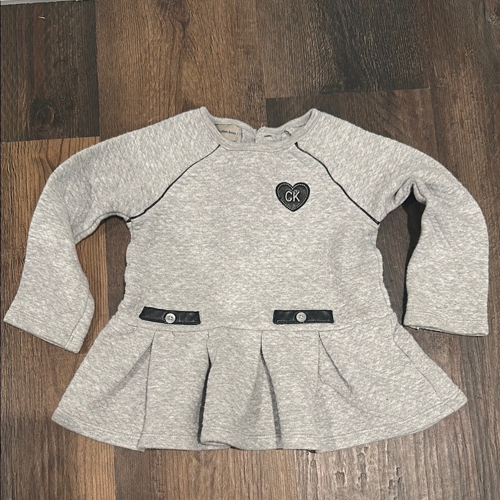 5 for $20 || Calvin Klein Gray Tunic/Dress 24MOS 🩶🖤